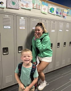 Awtum and Brexton at his Kindergarten graduation.